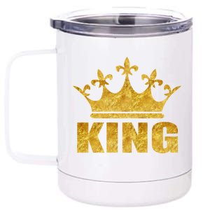 Limited Edition King Gold Print 12 oz Stainless Steel Tumbler Cup