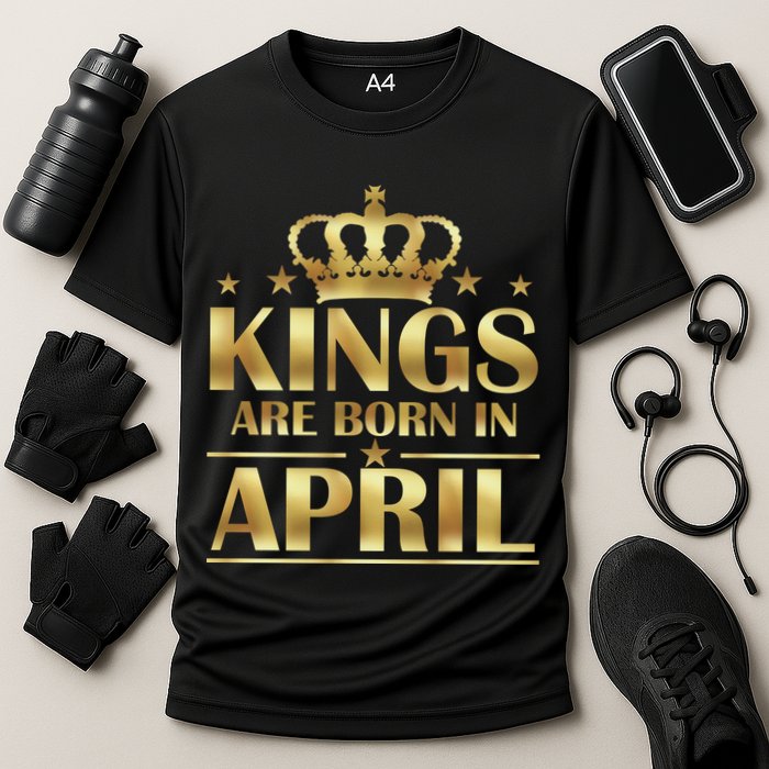 Limited Edition Kings Are Born in April Cooling Performance Crew T-Shirt