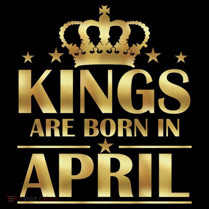 Limited Edition Kings Are Born in April Full-Length Apron With Pockets