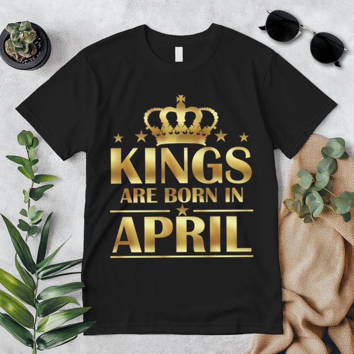 Limited Edition Kings Are Born in April Premium T-Shirt
