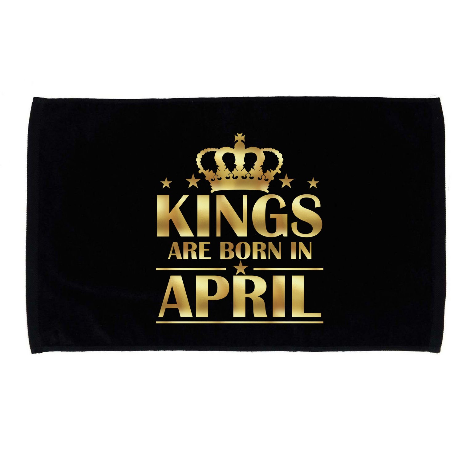 Limited Edition Kings Are Born in April Microfiber Hand Towel
