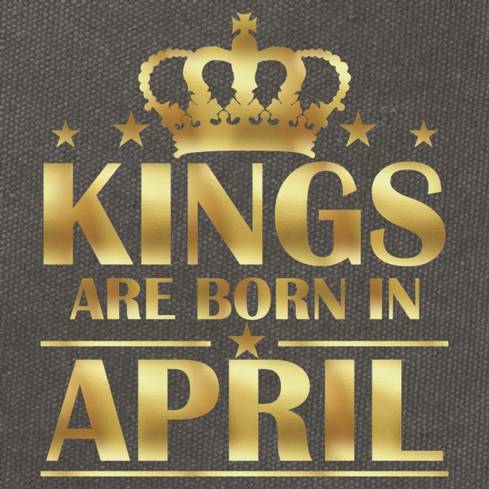 Limited Edition Kings Are Born in April Cotton Canvas Backpack