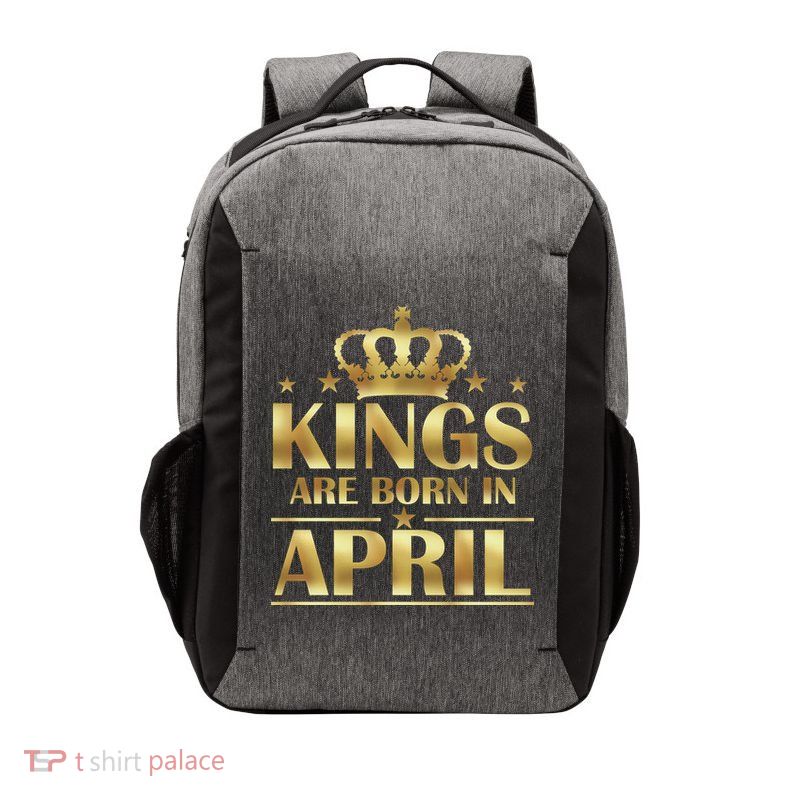 Limited Edition Kings Are Born in April Vector Backpack