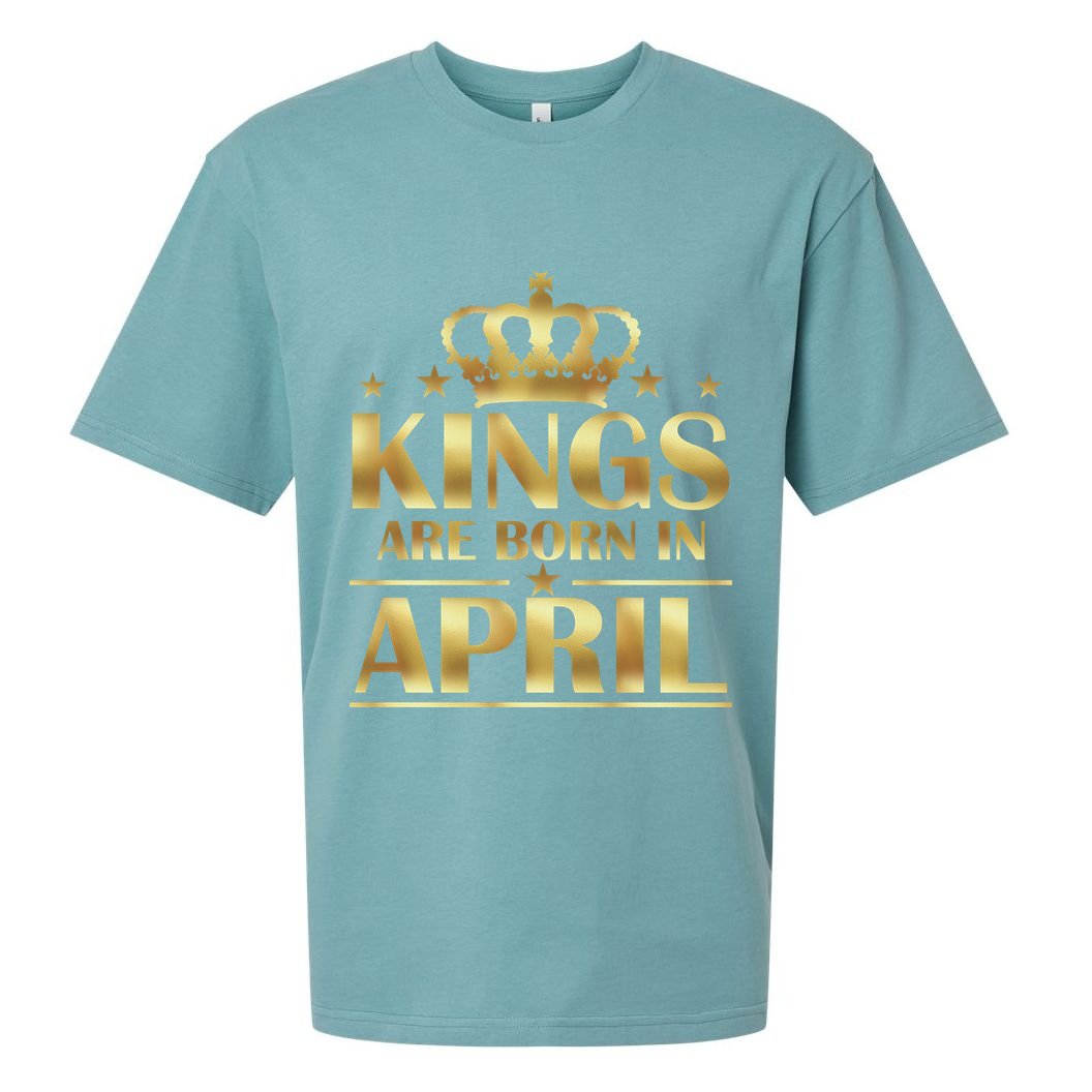 Limited Edition Kings Are Born in April Sueded Cloud Jersey T-Shirt