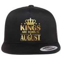 Limited Edition Kings Are Born in August Flat Bill Trucker Hat
