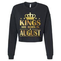 Limited Edition Kings Are Born in August Cropped Pullover Crew