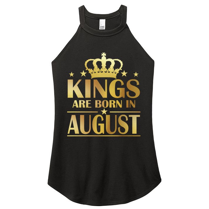 Limited Edition Kings Are Born in August Women's Perfect Tri Rocker Tank