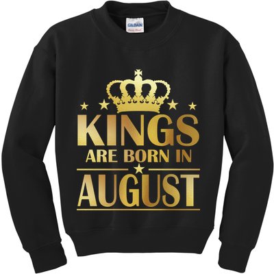 Limited Edition Kings Are Born in August Kids Sweatshirt