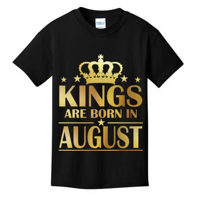 Limited Edition Kings Are Born in August Kids T-Shirt