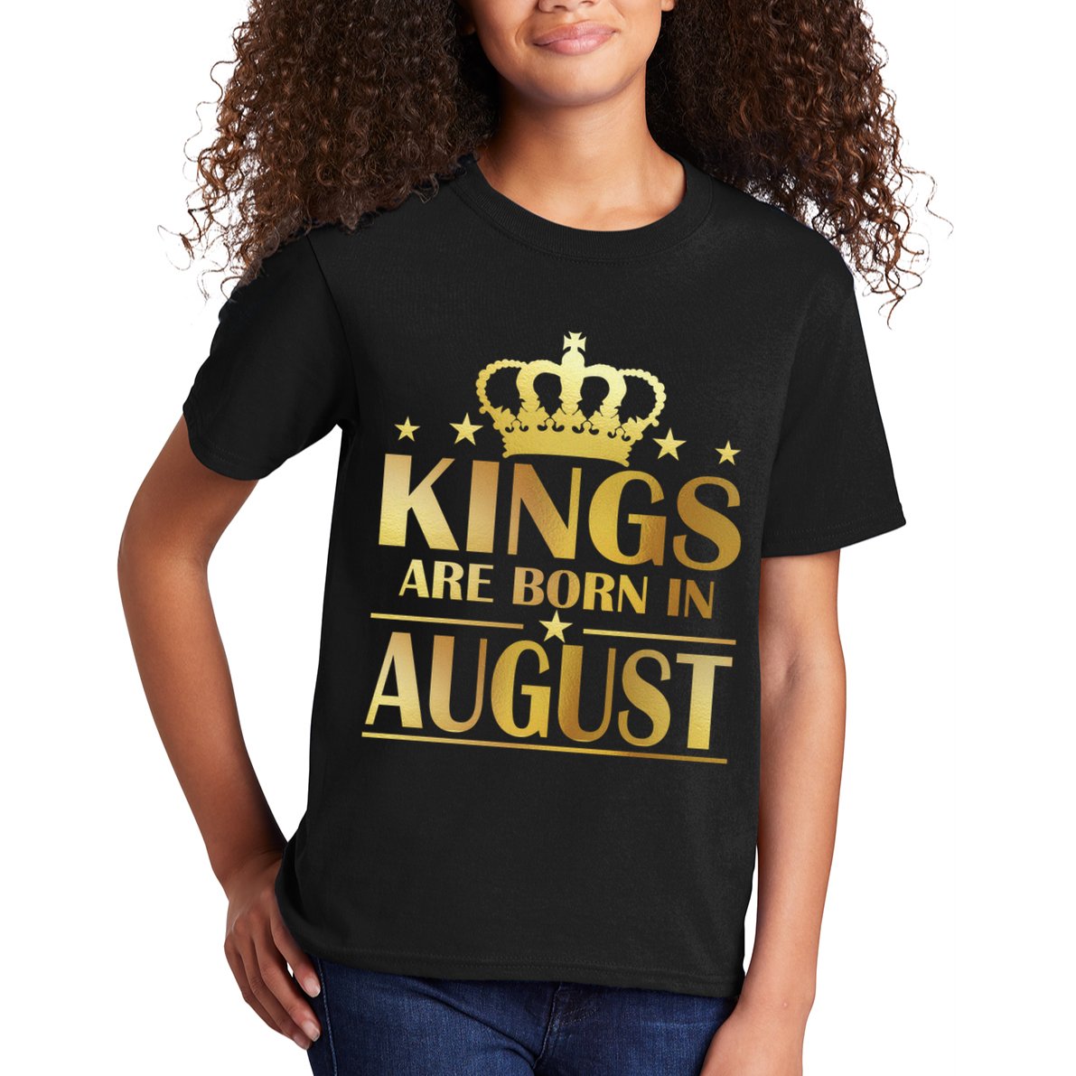 Limited Edition Kings Are Born in August Kids T-Shirt