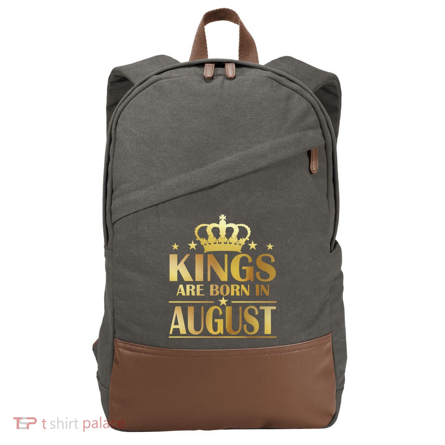 Limited Edition Kings Are Born in August Cotton Canvas Backpack
