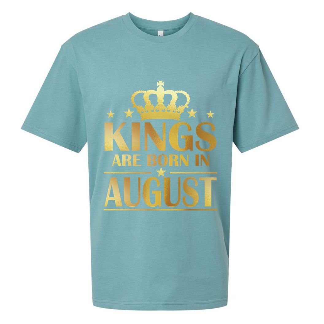 Limited Edition Kings Are Born in August Sueded Cloud Jersey T-Shirt