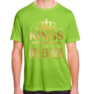 Limited Edition Kings Are Born in December Gold Print Adult ChromaSoft Performance T-Shirt