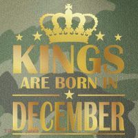 Limited Edition Kings Are Born in December Gold Print Legacy Tie Dye Trucker Hat
