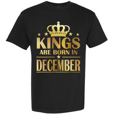 Limited Edition Kings Are Born in December Gold Print Garment-Dyed Heavyweight T-Shirt