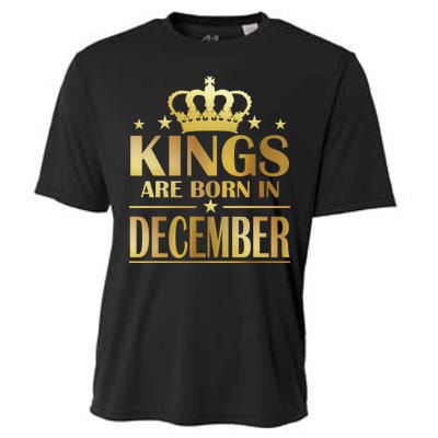 Limited Edition Kings Are Born in December Gold Print Cooling Performance Crew T-Shirt