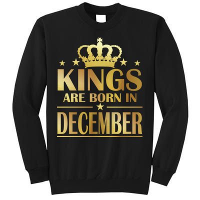 Limited Edition Kings Are Born in December Gold Print Sweatshirt