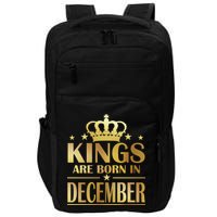 Limited Edition Kings Are Born in December Gold Print Impact Tech Backpack