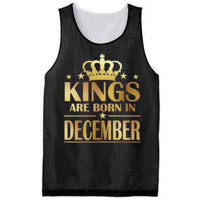 Limited Edition Kings Are Born in December Gold Print Mesh Reversible Basketball Jersey Tank