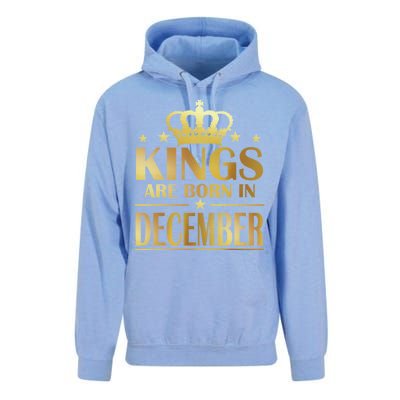 Limited Edition Kings Are Born in December Gold Print Unisex Surf Hoodie