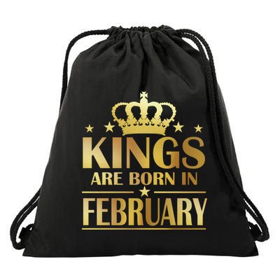 Limited Edition Kings Are Born In February Drawstring Bag