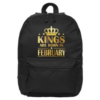 Limited Edition Kings Are Born In February 16 in Basic Backpack
