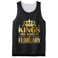 Limited Edition Kings Are Born In February Mesh Reversible Basketball Jersey Tank