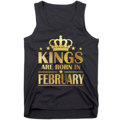 Limited Edition Kings Are Born In February Tank Top