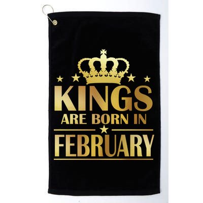 Limited Edition Kings Are Born In February Golf Towel