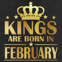 Limited Edition Kings Are Born In February Golf Towel