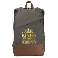 Limited Edition Kings Are Born In February Cotton Canvas Backpack