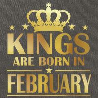 Limited Edition Kings Are Born In February Cotton Canvas Backpack