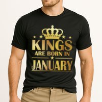 Limited Edition Kings Are Born in January Gold Print Cooling Performance Crew T-Shirt