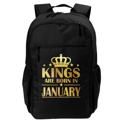 Limited Edition Kings Are Born in January Gold Print Backpack