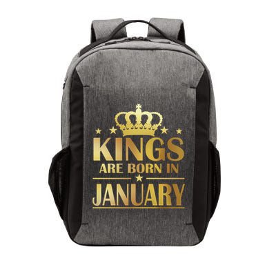 Limited Edition Kings Are Born in January Gold Print Vector Backpack