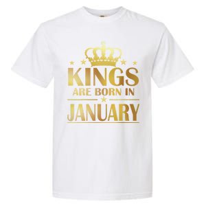 Limited Edition Kings Are Born in January Gold Print Garment-Dyed Heavyweight T-Shirt