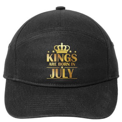 Limited Edition Kings Are Born in July 7-Panel Snapback Hat