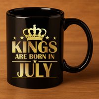 Limited Edition Kings Are Born in July 11oz C Handle Ceramic Mug