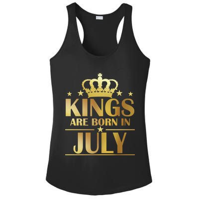 Limited Edition Kings Are Born in July Ladies PosiCharge Competitor Racerback Tank