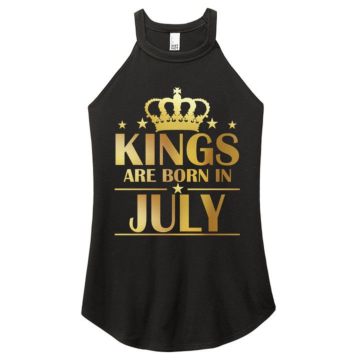 Limited Edition Kings Are Born in July Women's Perfect Tri Rocker Tank