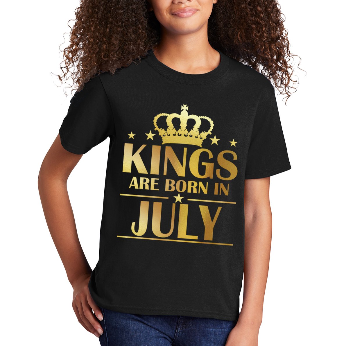 Limited Edition Kings Are Born in July Kids T-Shirt