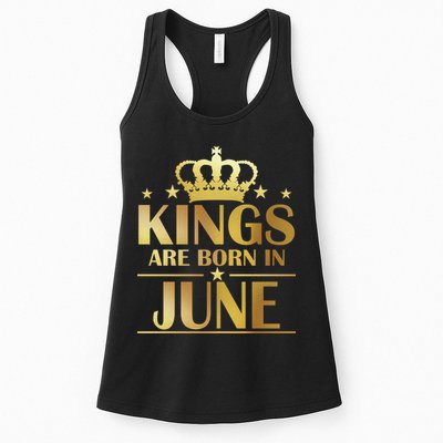 Limited Edition Kings Are Born in June Womens Tank Top