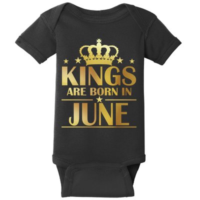 Limited Edition Kings Are Born in June Baby Bodysuit
