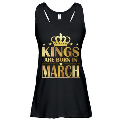 Limited Edition Kings Are Born in March Ladies Essential Flowy Tank
