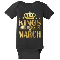 Limited Edition Kings Are Born in March Baby Bodysuit