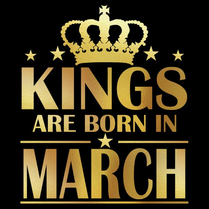 Limited Edition Kings Are Born in March Baby Bodysuit