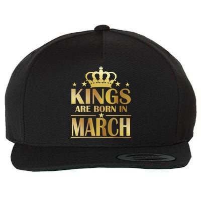 Limited Edition Kings Are Born in March Wool Snapback Cap