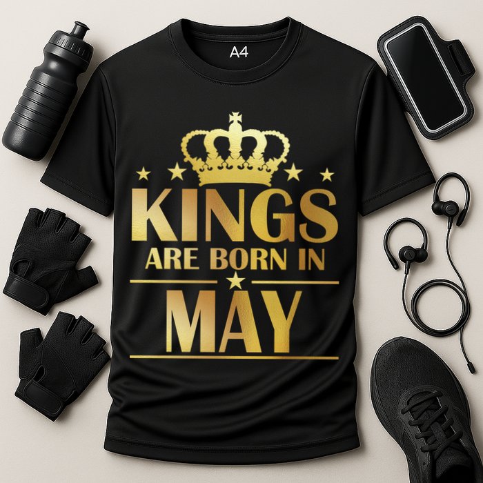 Limited Edition Kings Are Born in May Cooling Performance Crew T-Shirt