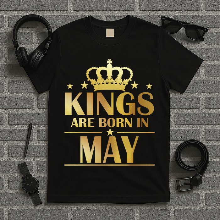 Limited Edition Kings Are Born in May T-Shirt