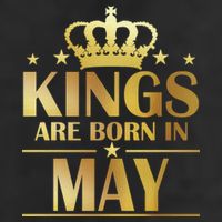 Limited Edition Kings Are Born in May Adult Drive Performance Visor